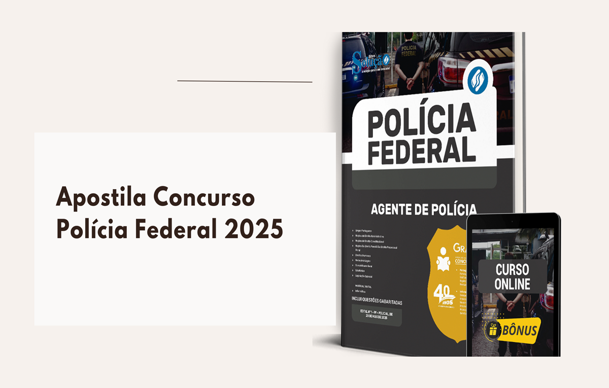 imagem da Apostila do Concurso Polícia Federal 2025